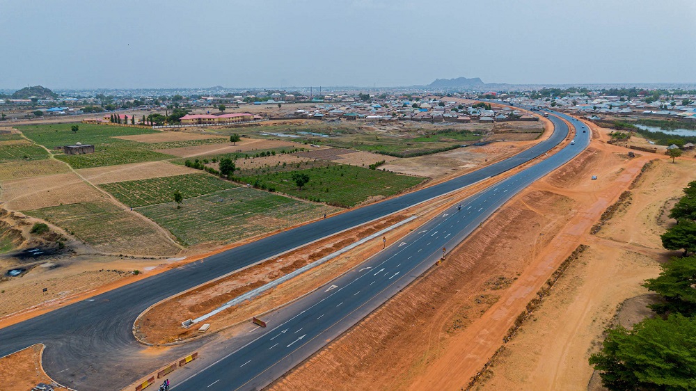 A view of the Completed Section  of the Reconstruction of Abuja - Kaduna- Zaria - Kano Dual Carriageway (Section III : Zaria - Kano)  during an inspection tour by the Chief of Staff to the President, Prof. Ibrahim Gambari and Hon.Minister of Works and Housing, Mr Babatunde Fashola,SAN on Monday 17th April 2023
