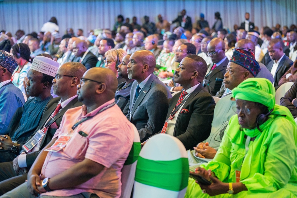 Cross section of invited guests and participants during the Opening Programme of the 42nd Annual General Meeting and Symposium of Shelter Afrique with the theme," Political Economy in the Built Environment," jointly organized by the Federal Ministry of Works & Housing and Shelter Afrique at the Transcorp Hilton Abuja on Monday, 6th May 2023
