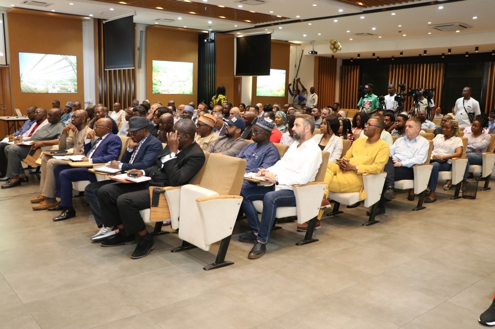 Honourable Minister of Works, H.E, Senator (Engr) David Nweze Umahi in a meeting with Contractors of Road Projects across the country at the Ministry's Conference Hall, Mabushi Abuja on Wednesday, 11th October, 2023